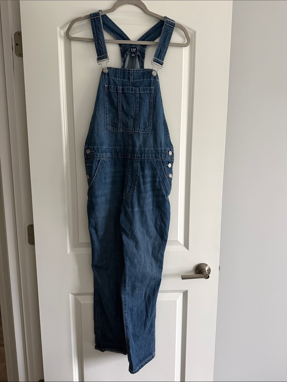 GAP Blue Denim Overalls with Front Pockets